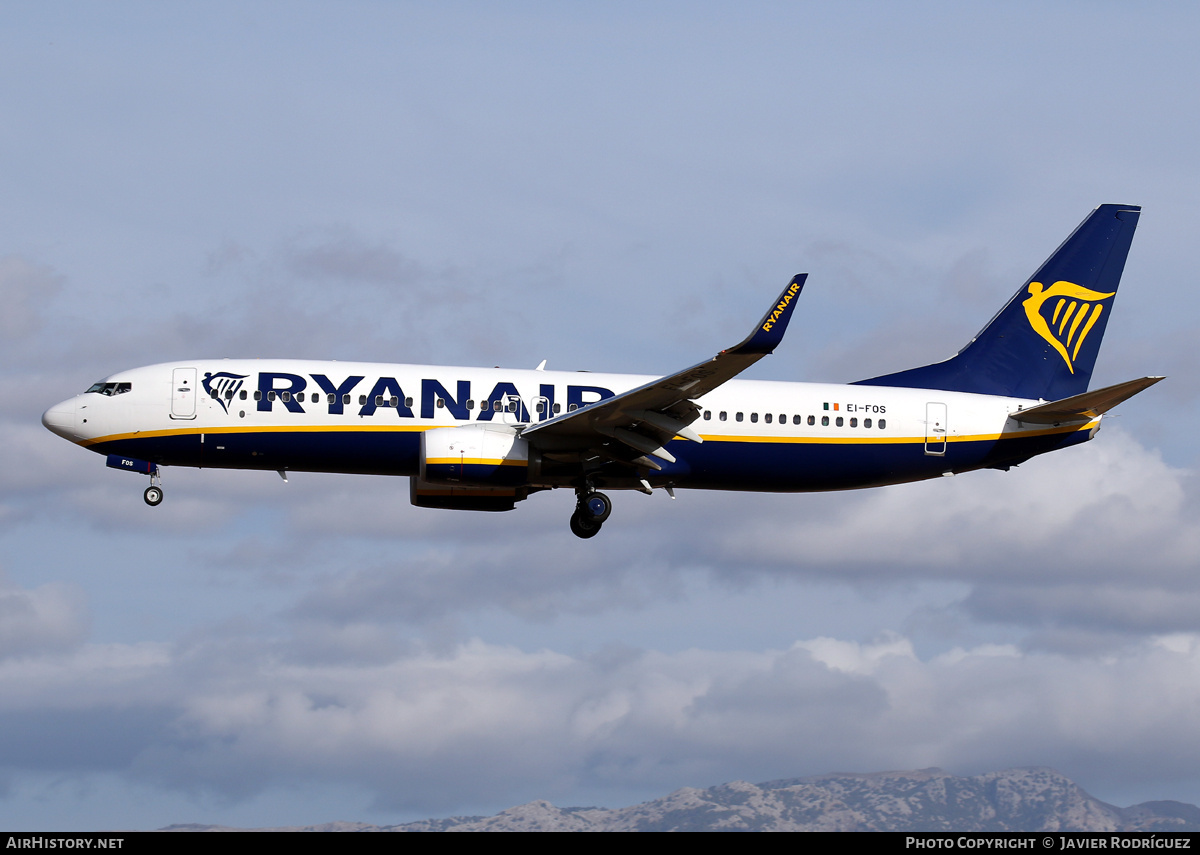 Aircraft Photo of EI-FOS | Boeing 737-8AS | Ryanair | AirHistory.net #749650