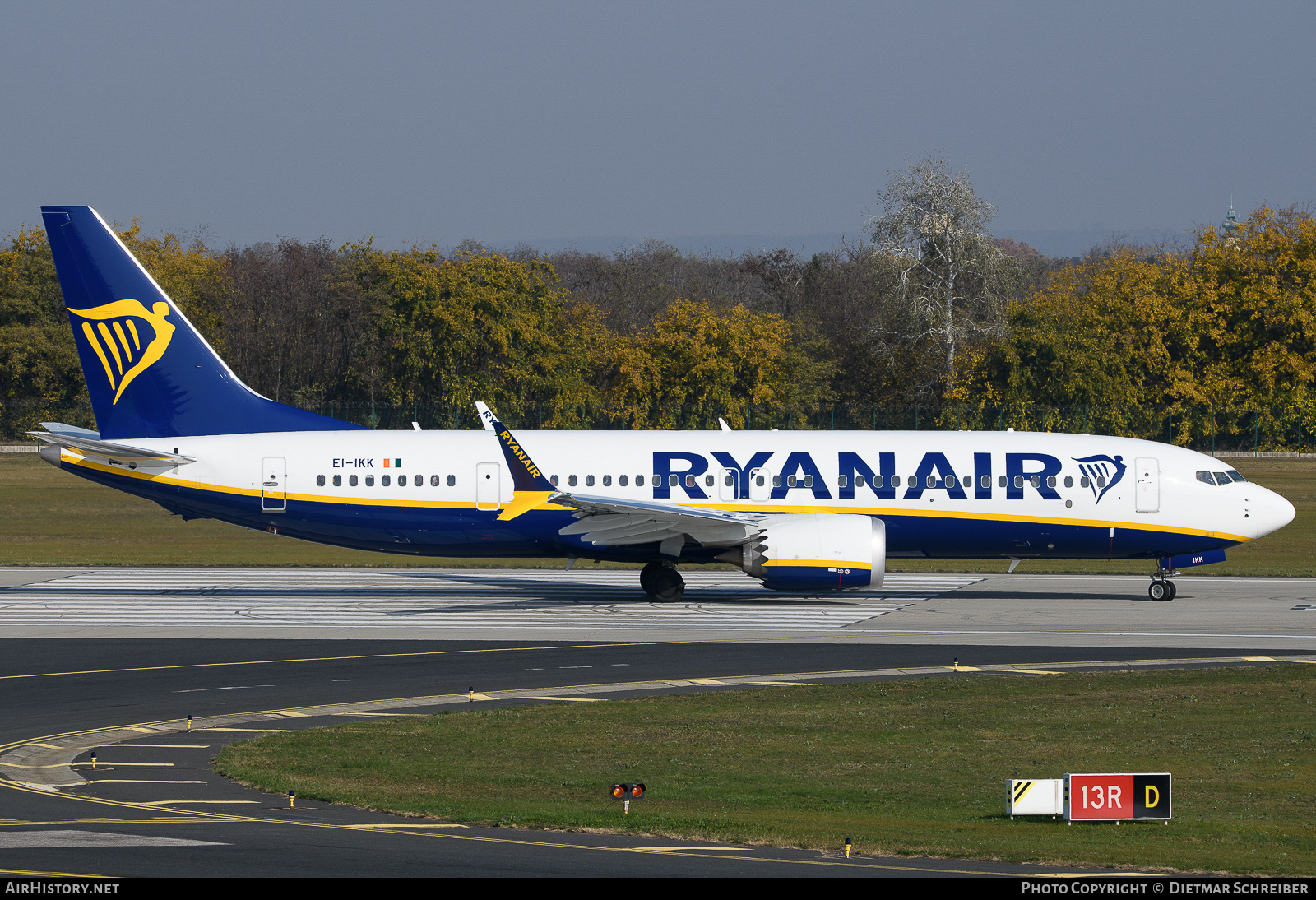 Aircraft Photo of EI-IKK | Boeing 737-8200 Max 200 | Ryanair | AirHistory.net #749674