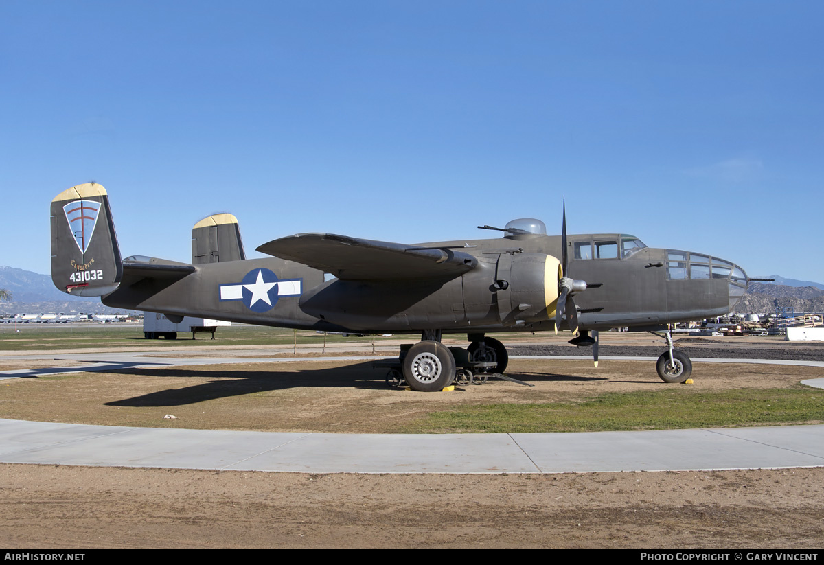 Aircraft Photo of 44-31032 / 431032 | North American B-25J Mitchell | USA - Air Force | AirHistory.net #749696