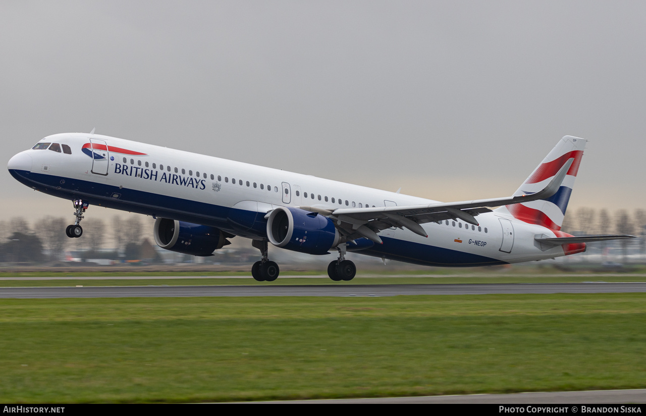 Aircraft Photo of G-NEOP | Airbus A321-251NX | British Airways | AirHistory.net #749795
