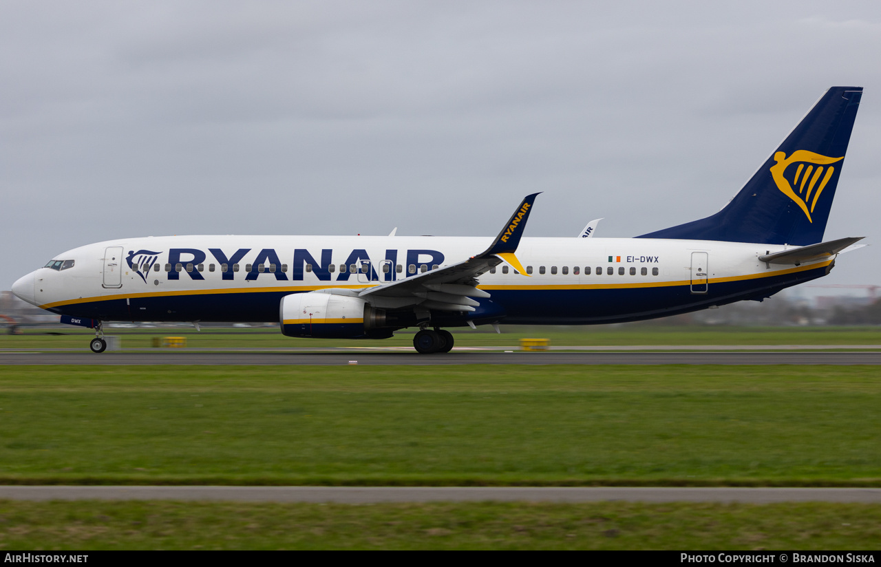 Aircraft Photo of EI-DWX | Boeing 737-8AS | Ryanair | AirHistory.net #749803