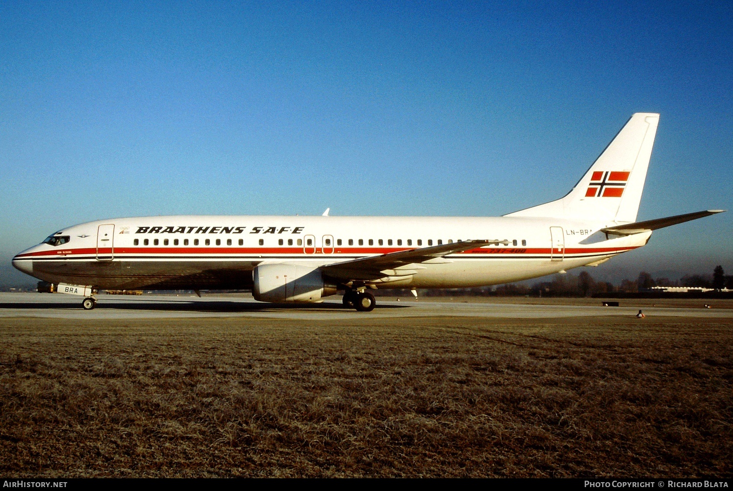 Aircraft Photo of LN-BRA | Boeing 737-405 | Braathens SAFE | AirHistory.net #749918