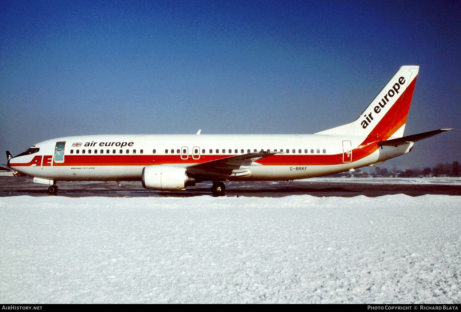 Aircraft Photo of G-BRKF | Boeing 737-4S3 | Air Europe | AirHistory.net #749966