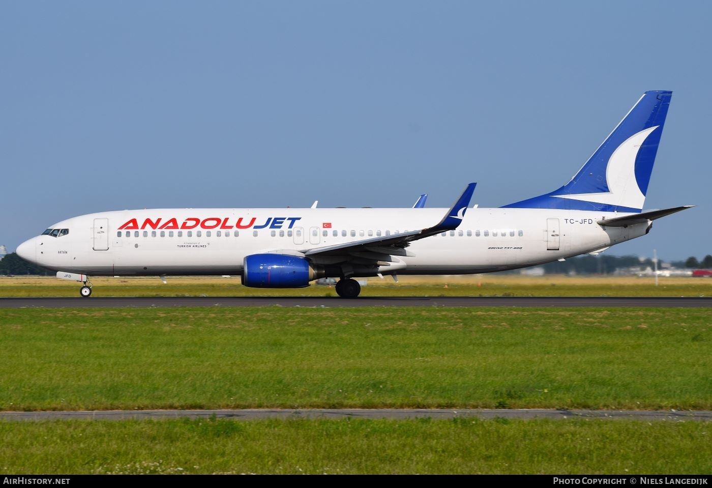 Aircraft Photo of TC-JFD | Boeing 737-8F2 | AnadoluJet | AirHistory.net #750019