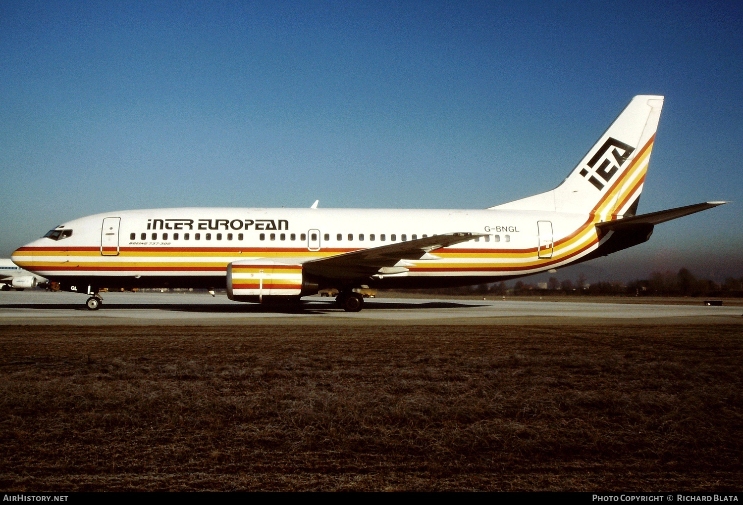 Aircraft Photo of G-BNGL | Boeing 737-3Y0 | Inter European Airways - IEA | AirHistory.net #750036