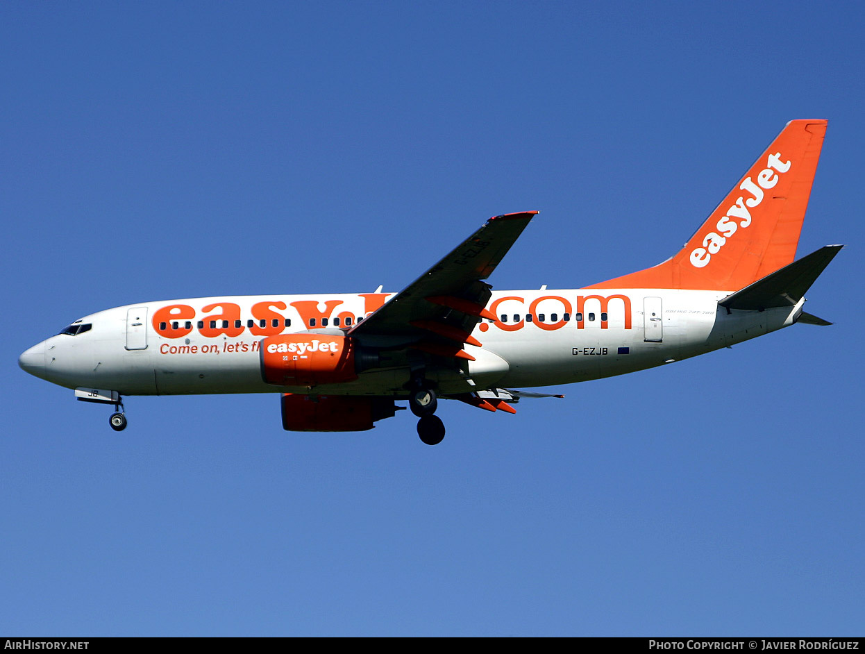 Aircraft Photo of G-EZJB | Boeing 737-73V | EasyJet | AirHistory.net #750043
