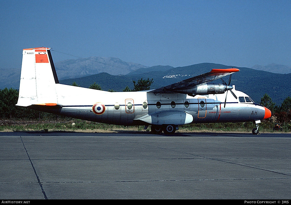 Aircraft Photo of 81 | Aerospatiale N-262D-51 Fregate | France - Air Force | AirHistory.net #750090