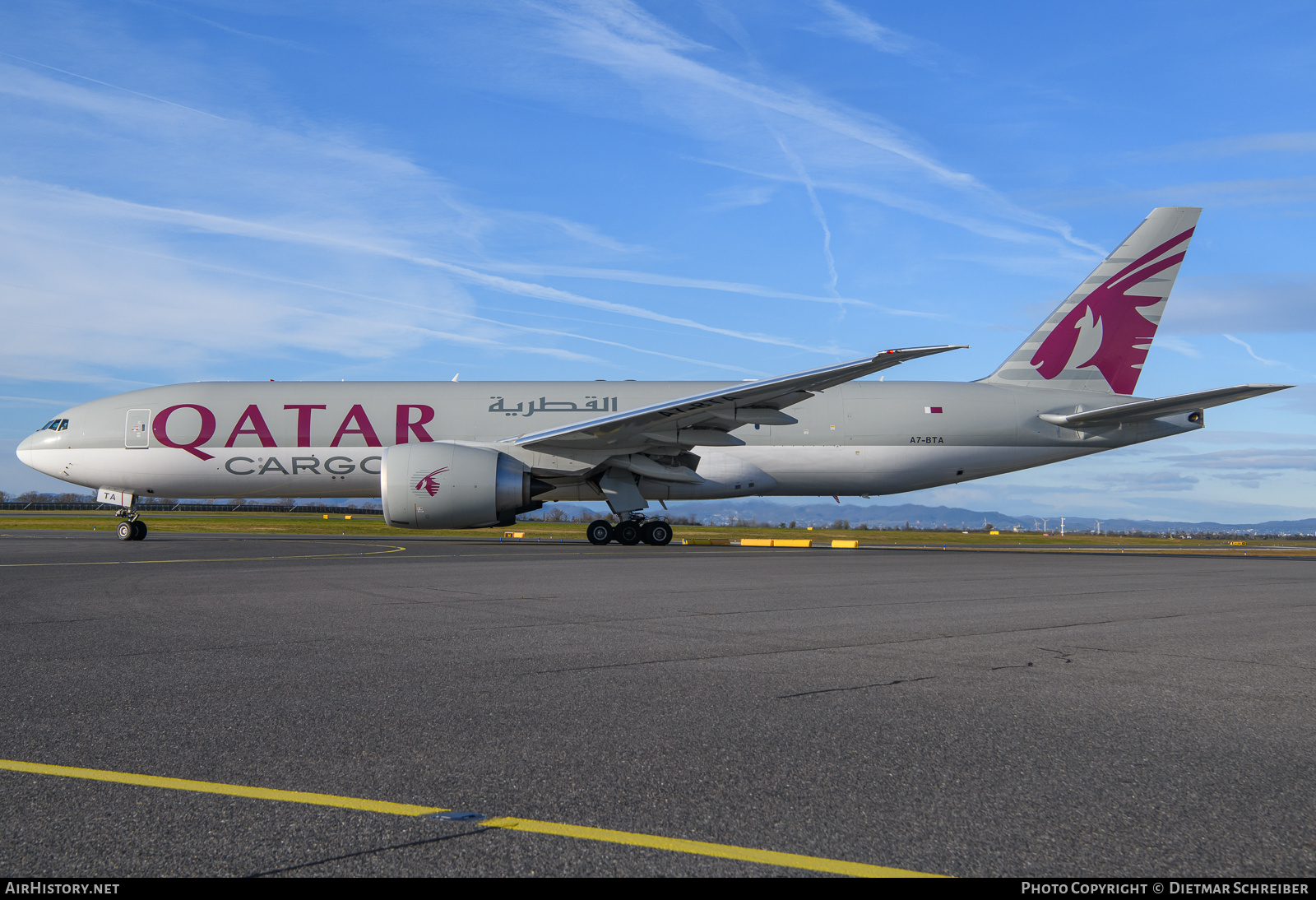 Aircraft Photo of A7-BTA | Boeing 777-F | Qatar Airways Cargo | AirHistory.net #750095