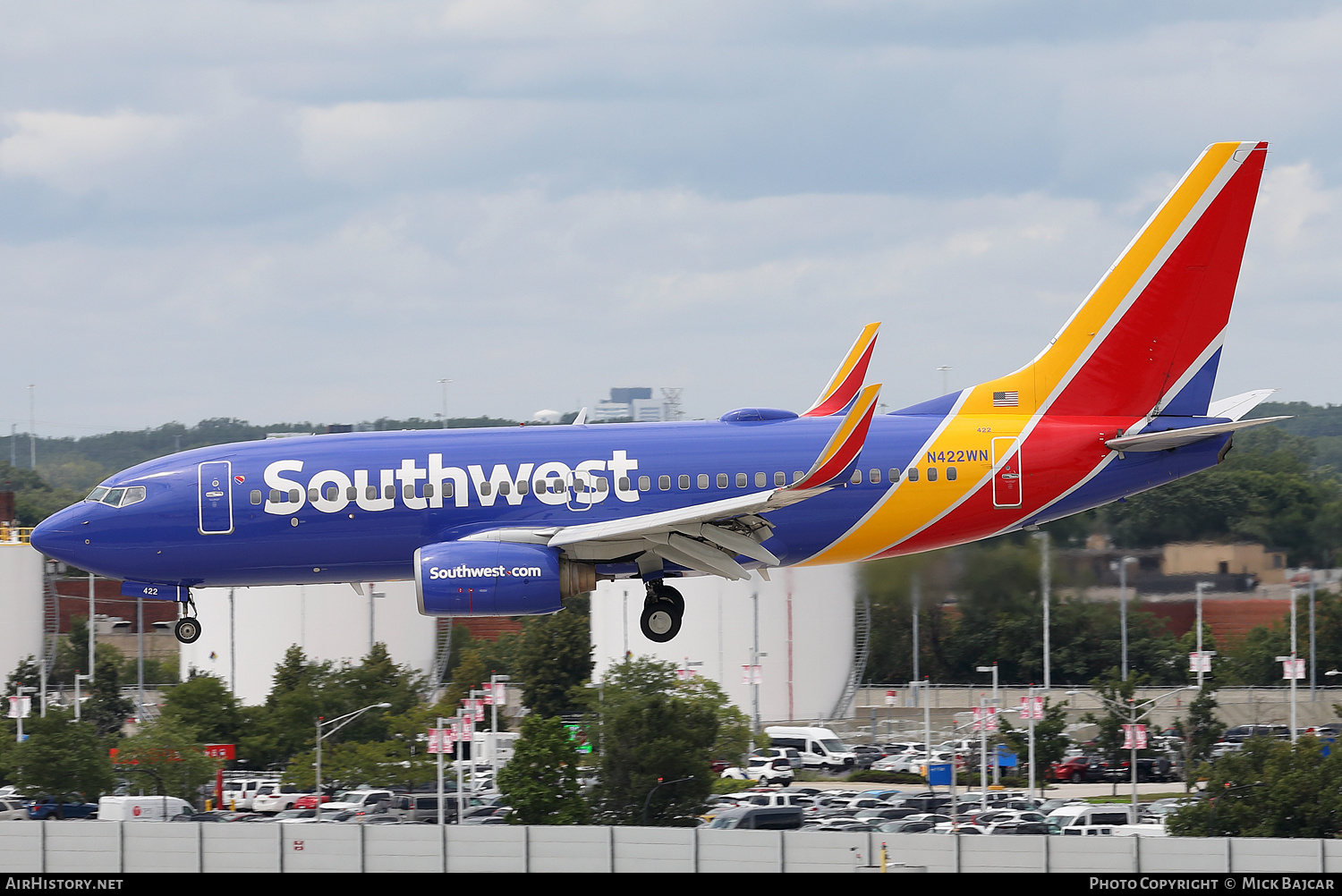 Aircraft Photo of N422WN | Boeing 737-7H4 | Southwest Airlines | AirHistory.net #750105