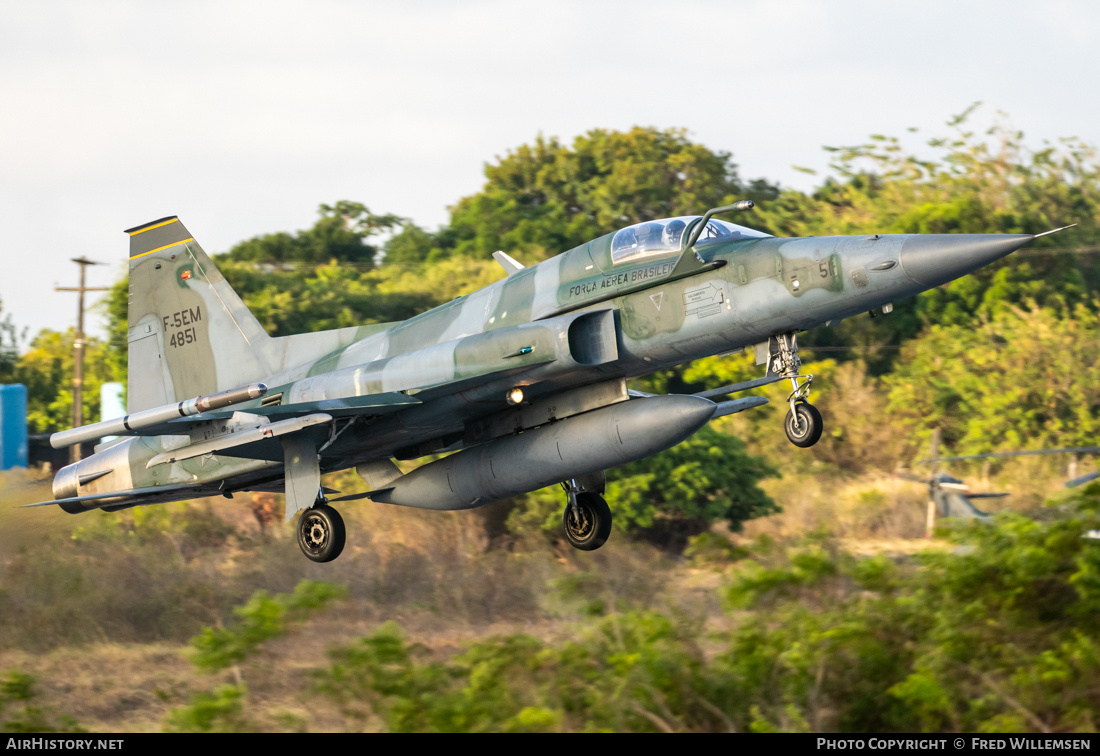 Aircraft Photo of 4851 | Northrop F-5EM Tiger II | Brazil - Air Force | AirHistory.net #750157
