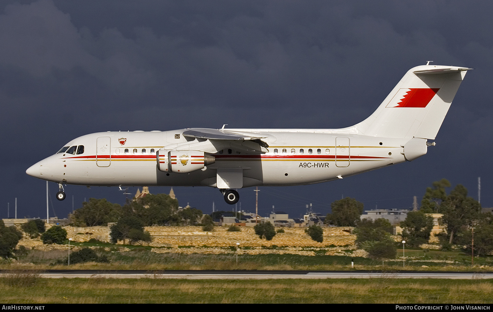 Aircraft Photo of A9C-HWR | British Aerospace Avro 146-RJ85 | Bahrain Royal Flight | AirHistory.net #750210