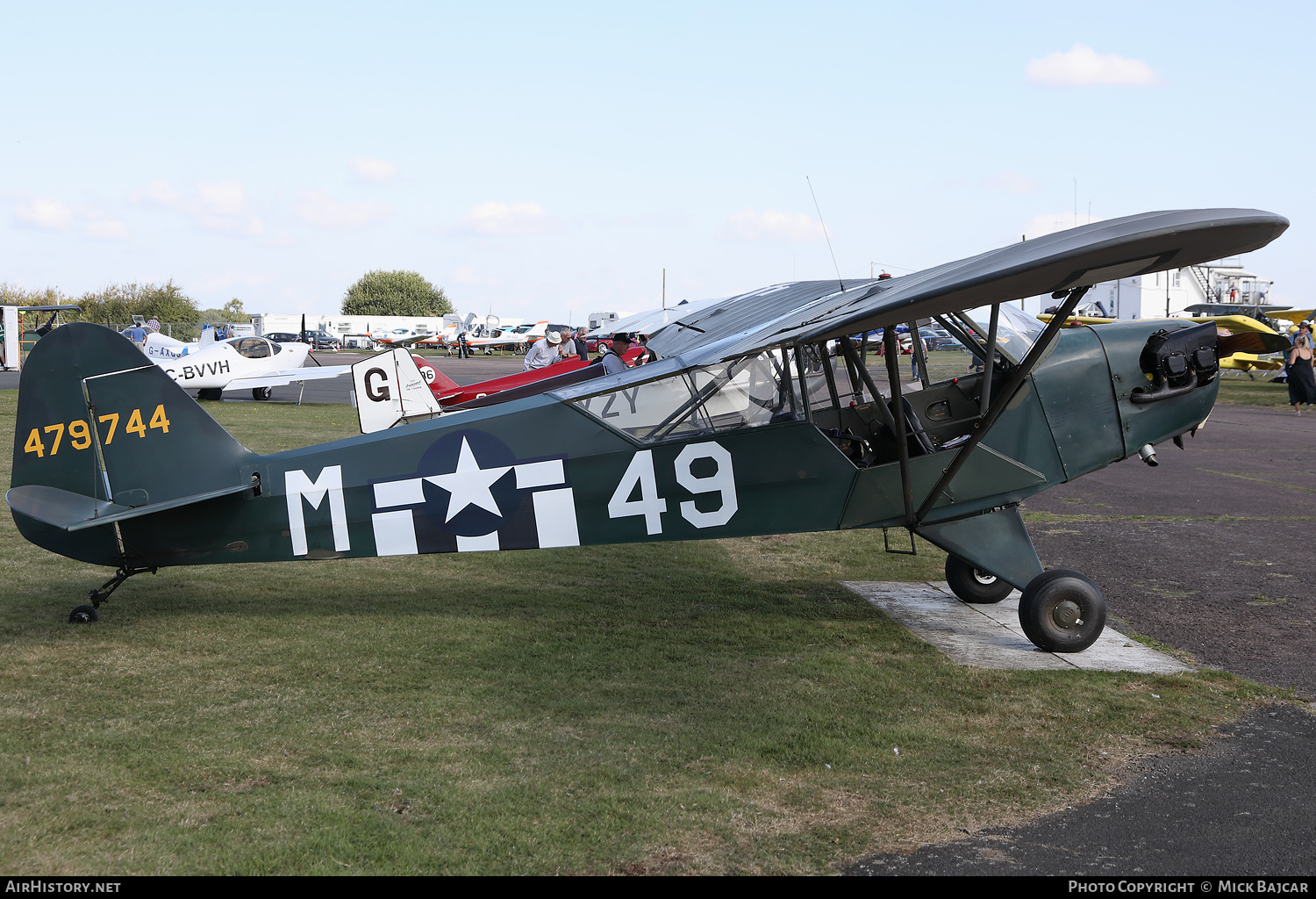 Aircraft Photo of G-BGPD / 479744 | Piper J-3C-65 Cub | USA - Air Force | AirHistory.net #750287