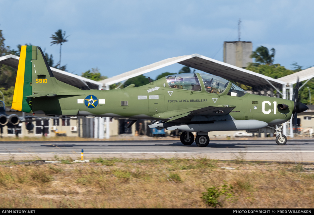 Aircraft Photo of 5910 | Embraer A-29B Super Tucano | Brazil - Air Force | AirHistory.net #750325