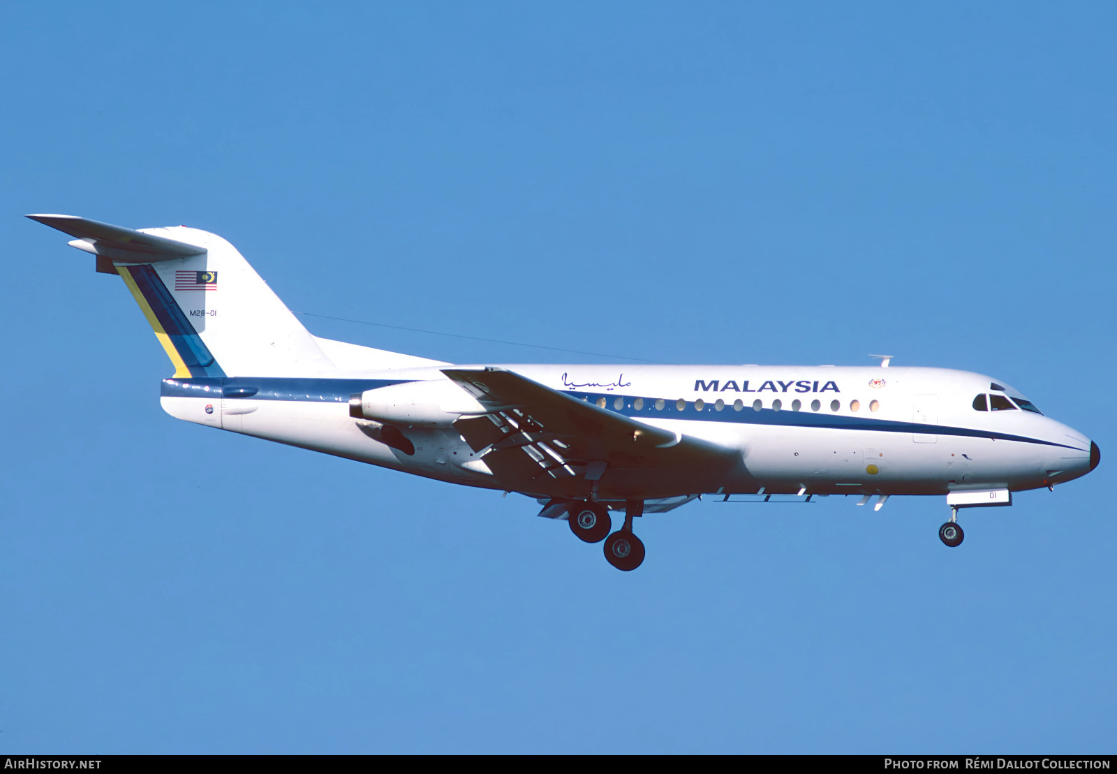 Aircraft Photo of M28-01 | Fokker F28-1000 Fellowship | Malaysia Government | AirHistory.net #750383