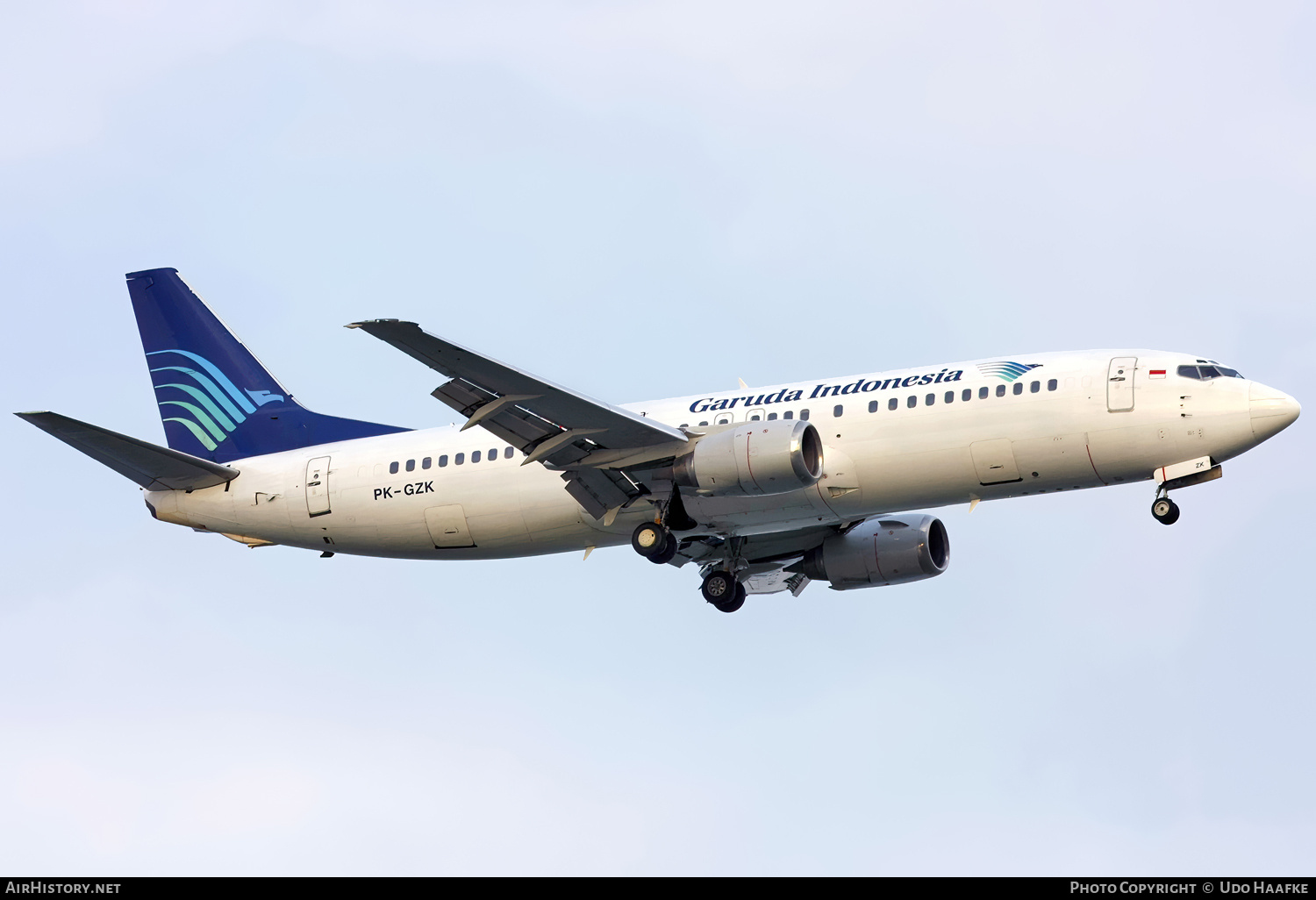 Aircraft Photo of PK-GZK | Boeing 737-4M0 | Garuda Indonesia | AirHistory.net #750443