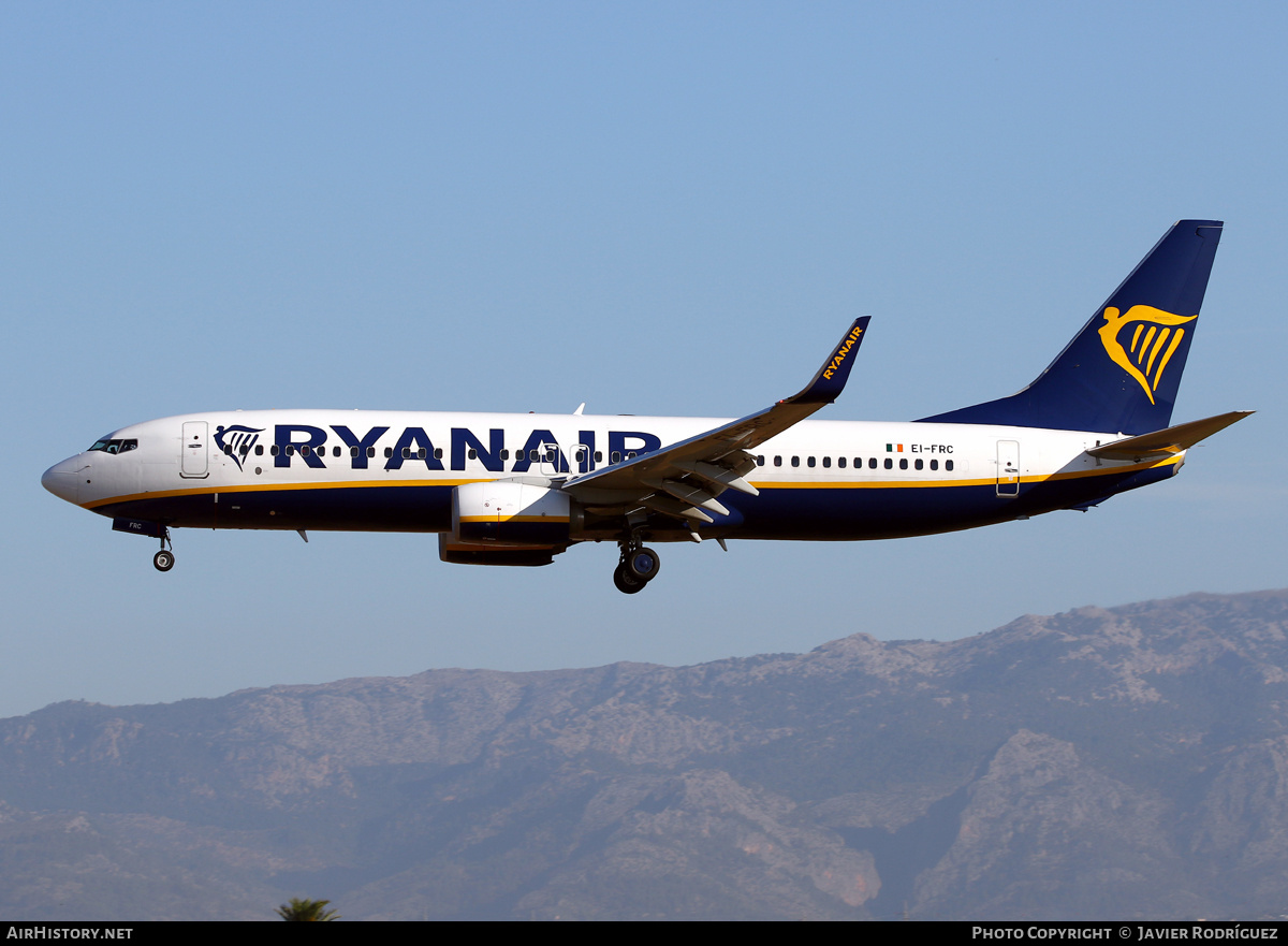 Aircraft Photo of EI-FRC | Boeing 737-8AS | Ryanair | AirHistory.net #750447
