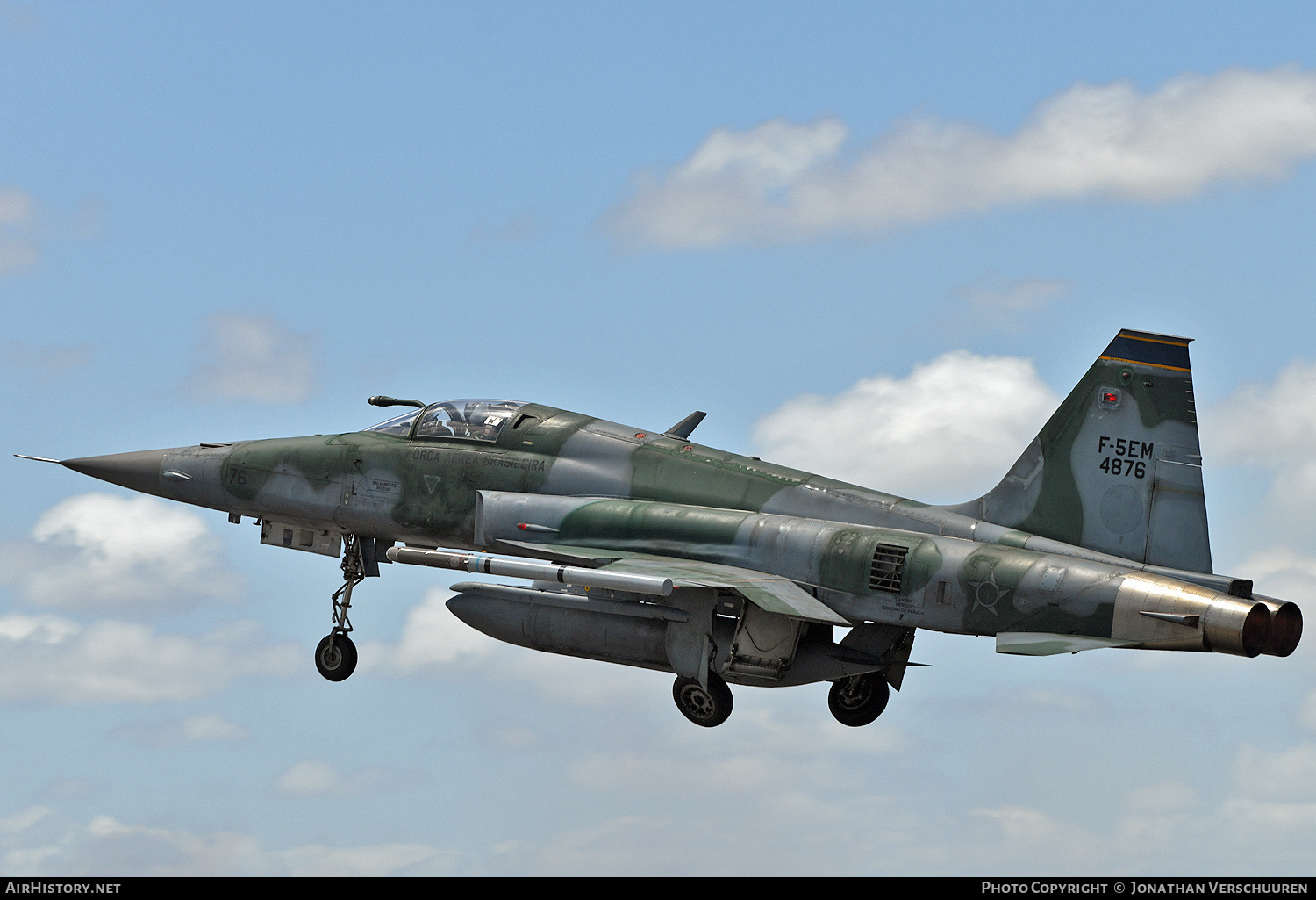 Aircraft Photo of 4876 | Northrop F-5EM Tiger II | Brazil - Air Force | AirHistory.net #750461
