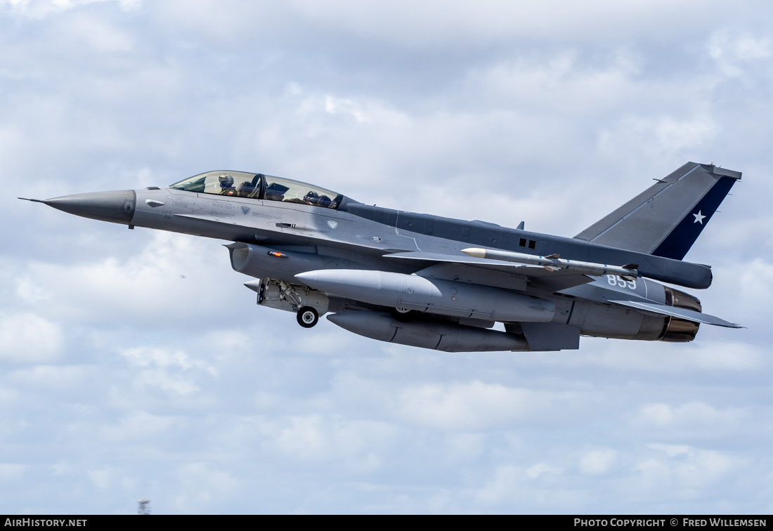Aircraft Photo of 859 | Lockheed Martin F-16D Fighting Falcon | Chile - Air Force | AirHistory.net #750551