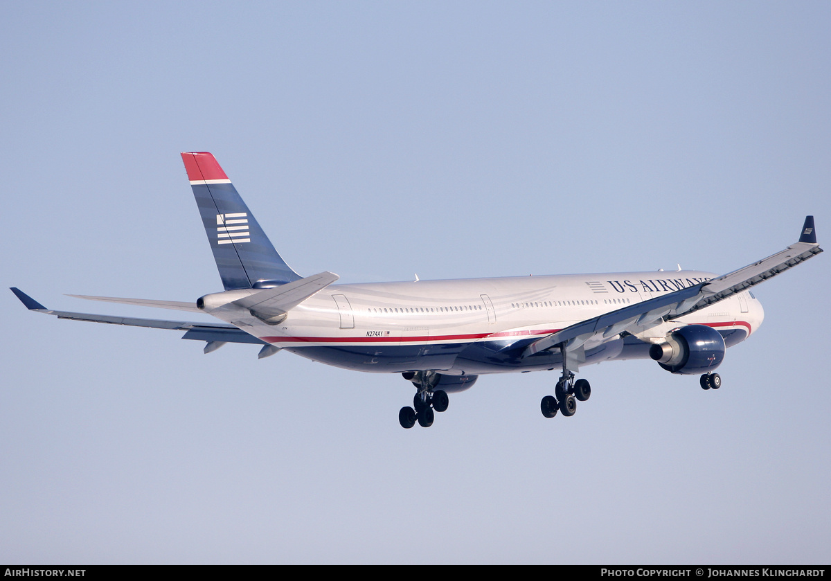 Aircraft Photo of N274AY | Airbus A330-323 | US Airways | AirHistory.net #750617