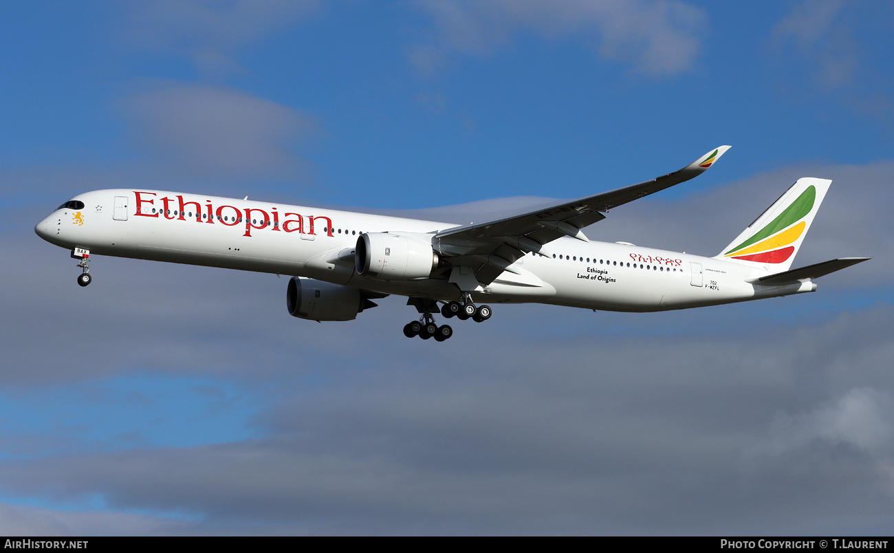 Aircraft Photo of F-WZFL | Airbus A350-1041 | Ethiopian Airlines | AirHistory.net #750638