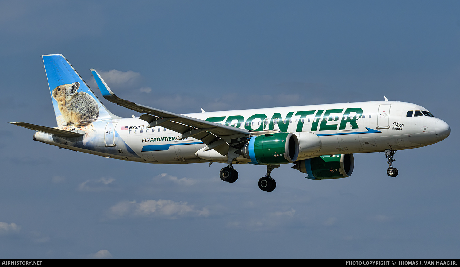 Aircraft Photo of N331FR | Airbus A320-251N | Frontier Airlines | AirHistory.net #750738