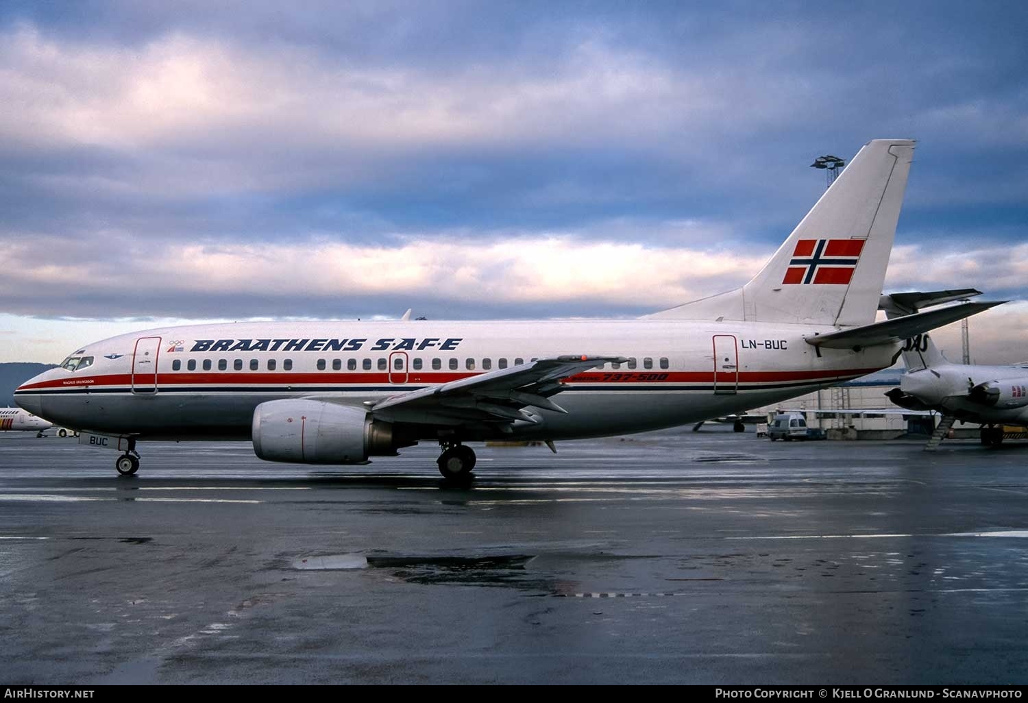 Aircraft Photo of LN-BUC | Boeing 737-505 | Braathens SAFE | AirHistory.net #750776