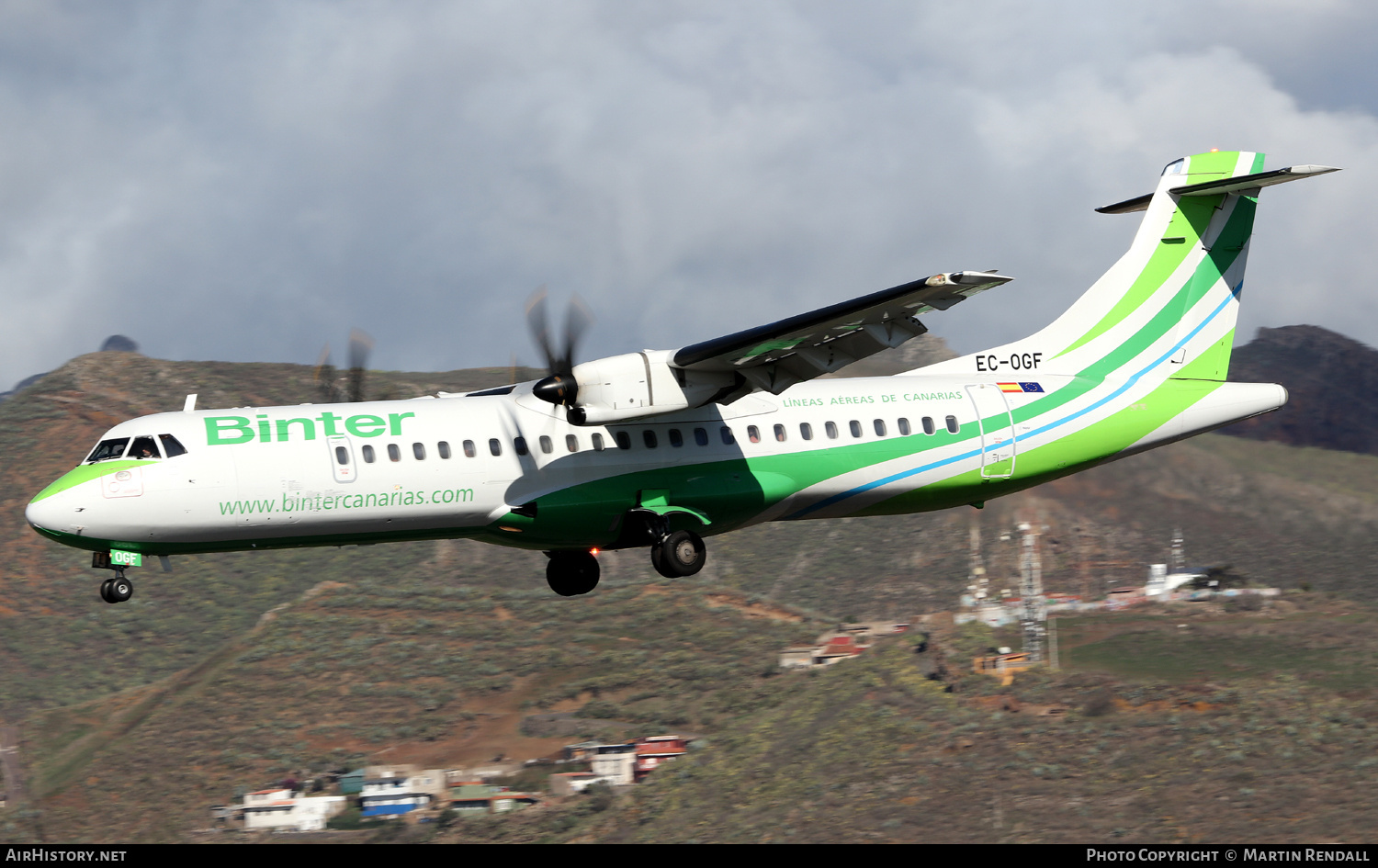 Aircraft Photo of EC-OGF | ATR ATR-72-600 (ATR-72-212A) | Binter Canarias | AirHistory.net #750857