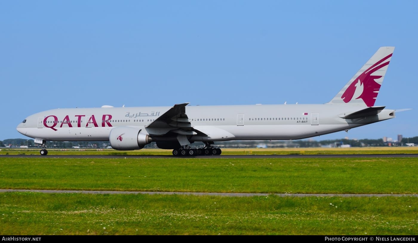 Aircraft Photo of A7-BAT | Boeing 777-3DZ/ER | Qatar Airways | AirHistory.net #750865