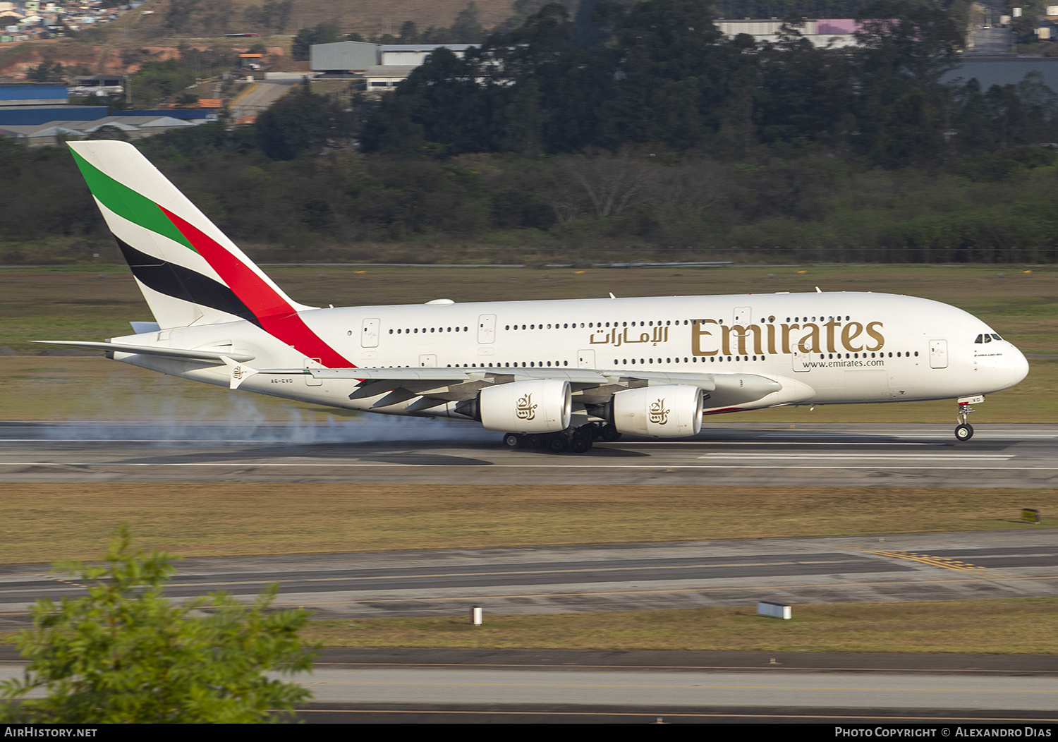 Aircraft Photo of A6-EVD | Airbus A380-842 | Emirates | AirHistory.net #750971
