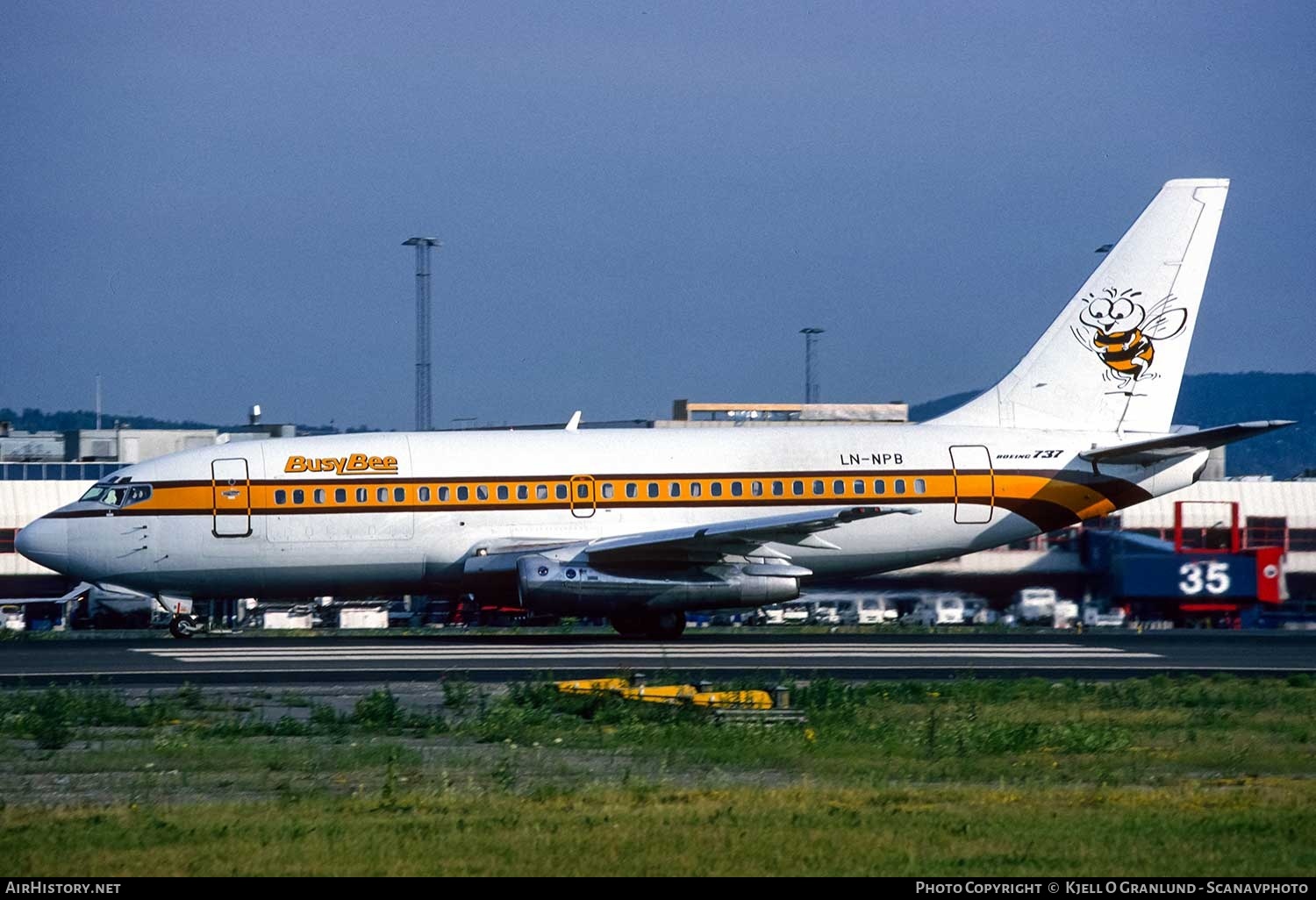 Aircraft Photo of LN-NPB | Boeing 737-2R4C/Adv | Busy Bee of Norway | AirHistory.net #750974