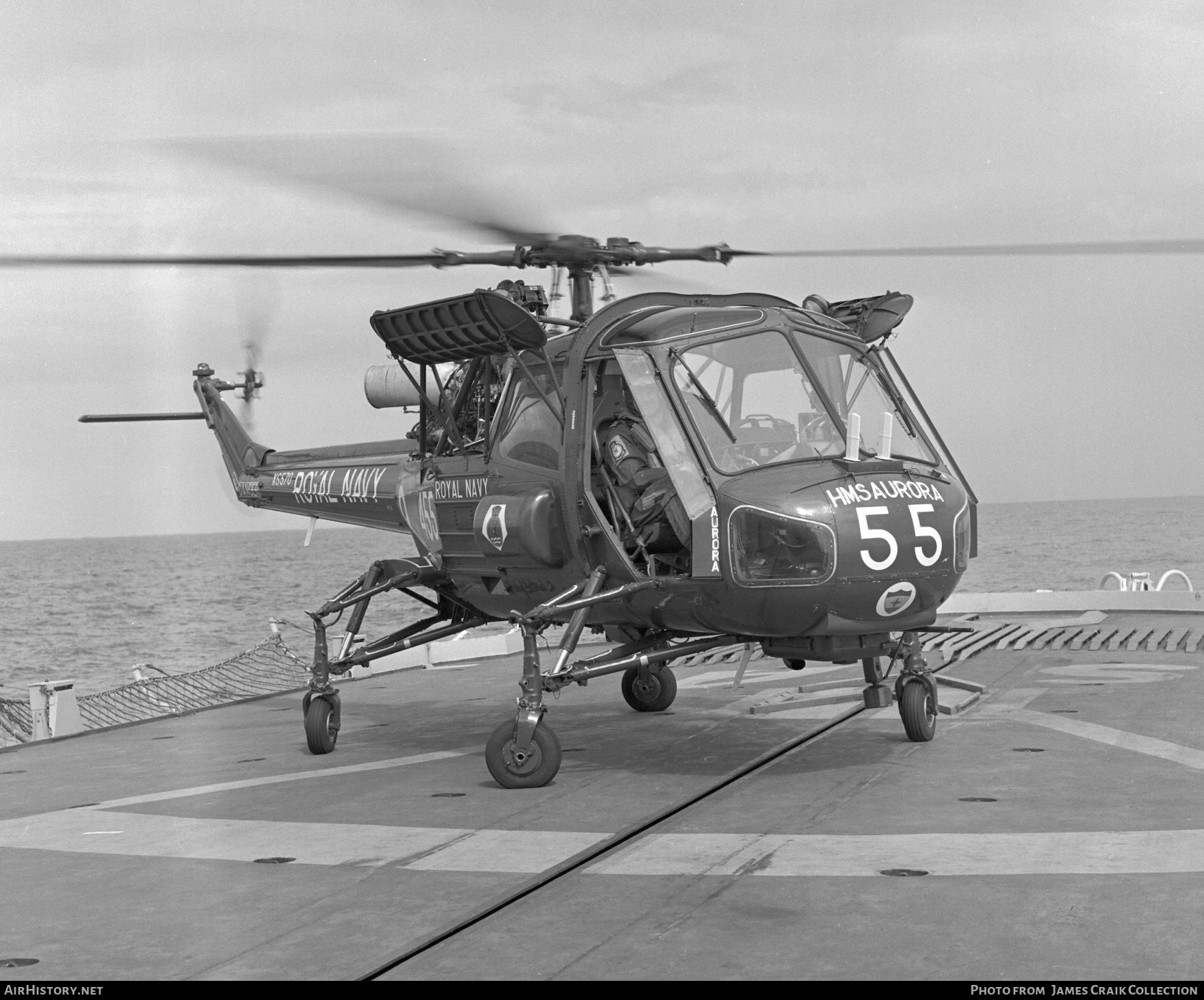 Aircraft Photo of XS570 / 55 | Westland Wasp HAS1 (P-531-2) | UK - Navy | AirHistory.net #751000
