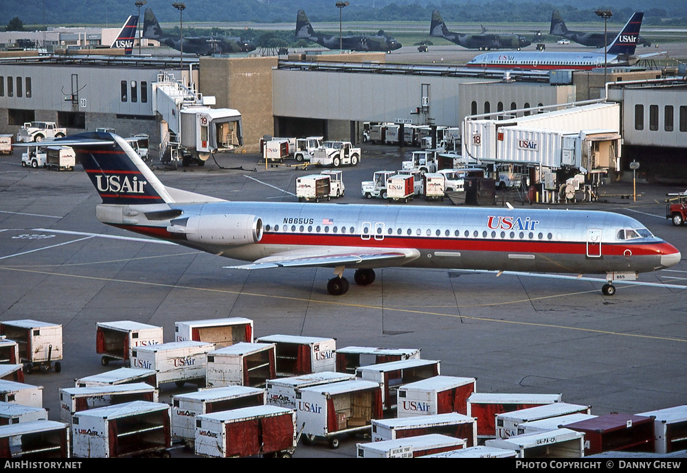 Aircraft Photo of N865US | Fokker 100 (F28-0100) | USAir | AirHistory.net #751137