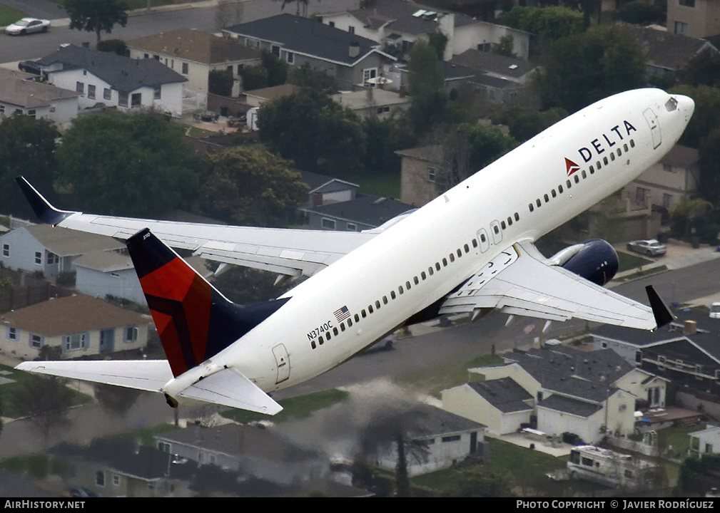 Aircraft Photo of N3740C | Boeing 737-832 | Delta Air Lines | AirHistory.net #751245