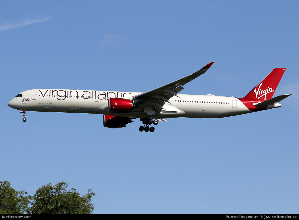 Aircraft Photo of G-VRNB | Airbus A350-1041 | Virgin Atlantic Airways | AirHistory.net #751246