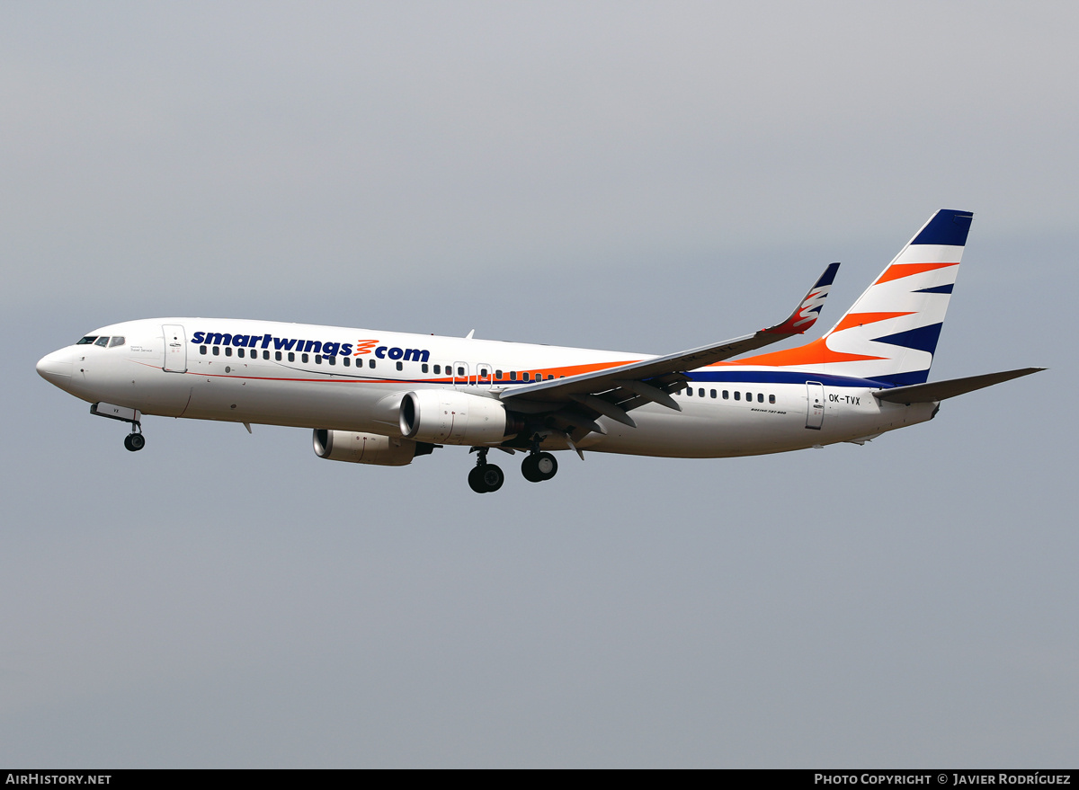 Aircraft Photo of OK-TVX | Boeing 737-8Z9 | Smartwings | AirHistory.net #751286