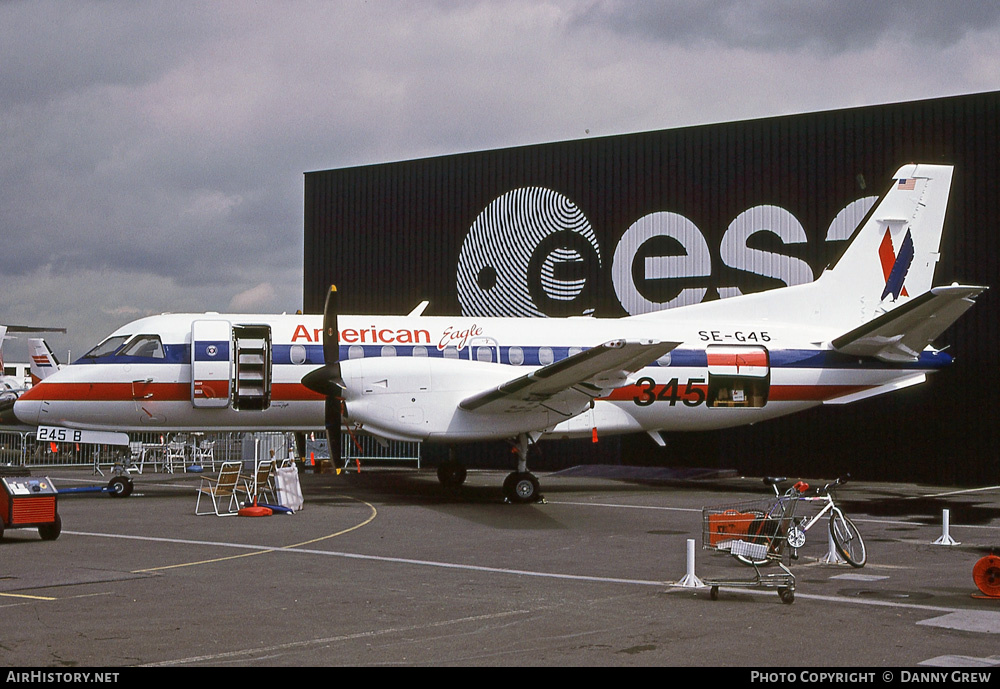 Aircraft Photo of SE-G45 | Saab 340B | American Eagle | AirHistory.net #751375