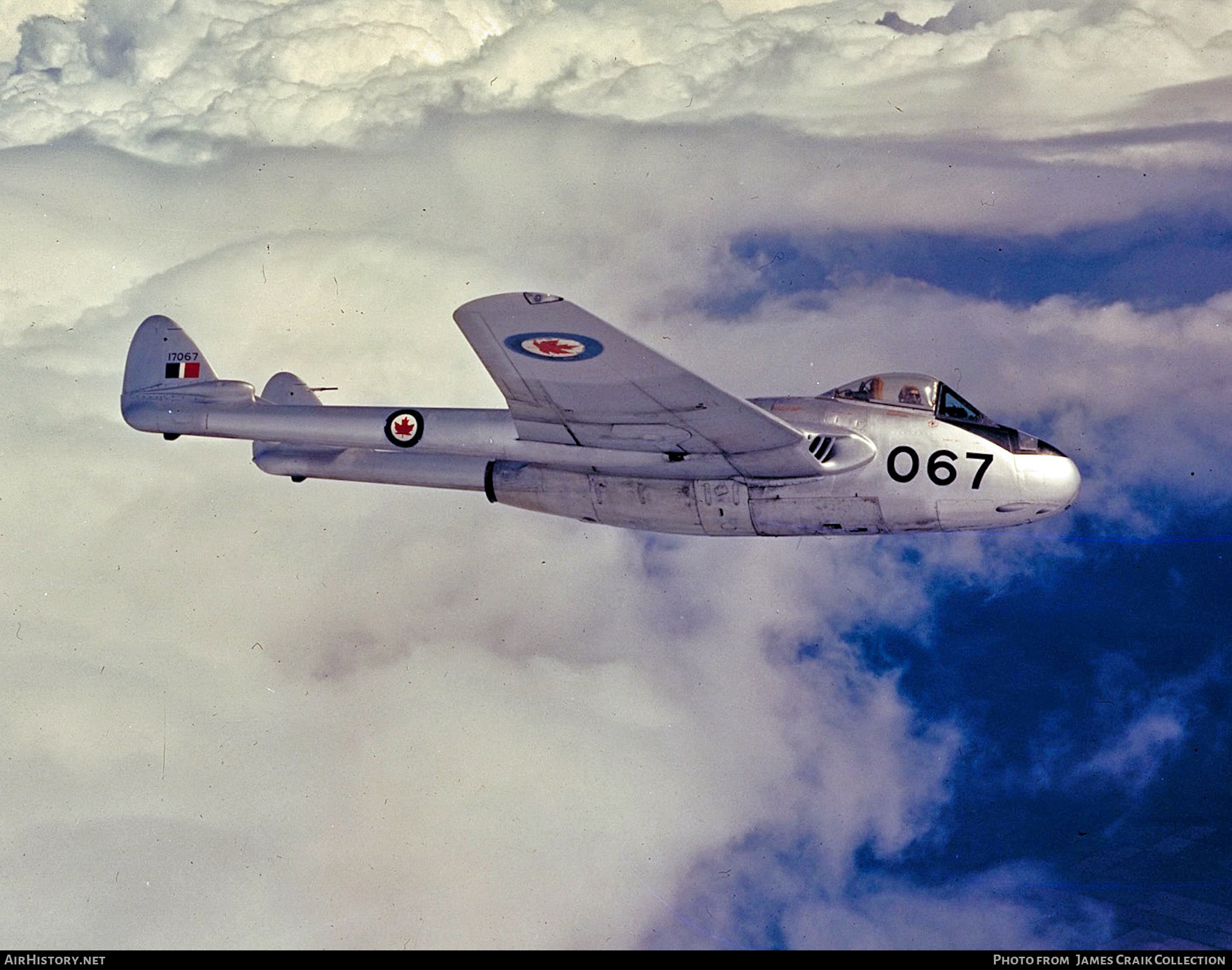 Aircraft Photo of 17067 | De Havilland D.H. 100 Vampire F3 | Canada - Air Force | AirHistory.net #751440