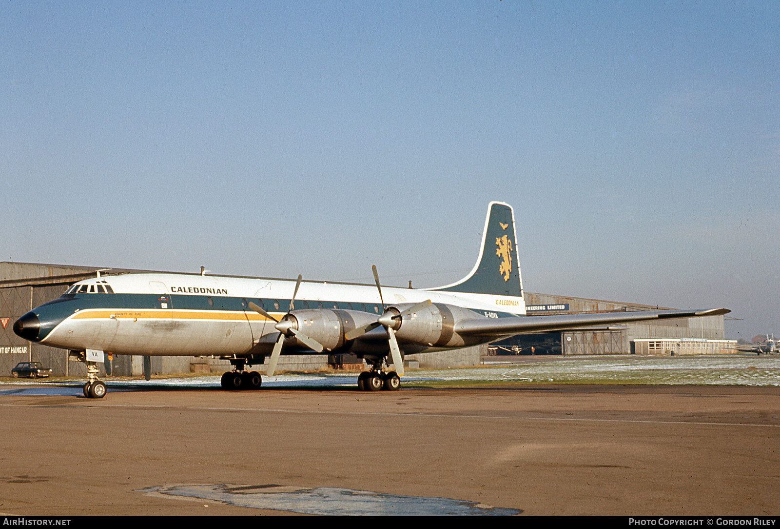Aircraft Photo of G-AOVA | Bristol 175 Britannia 319 | Caledonian Airways | AirHistory.net #751472
