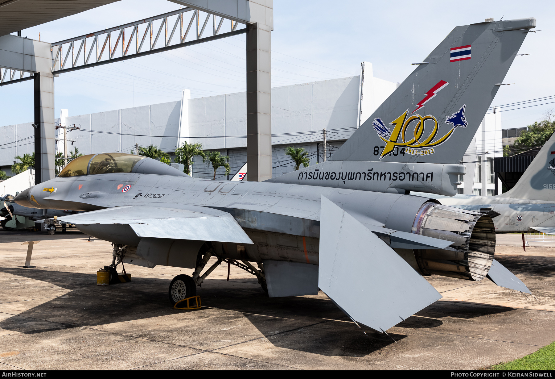 Aircraft Photo of 10322 / 87-0404 | General Dynamics F-16B Fighting Falcon | Thailand - Air Force | AirHistory.net #751536