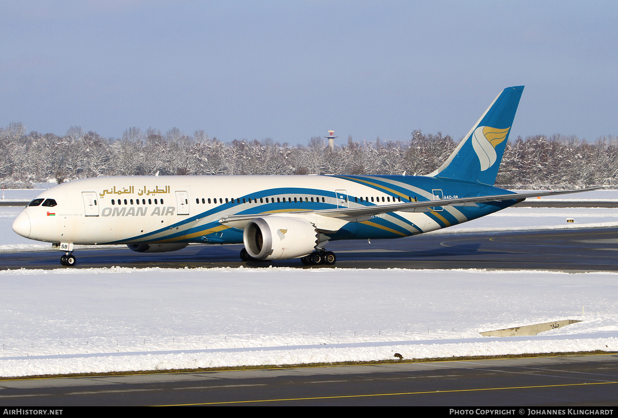 Aircraft Photo of A4O-SB | Boeing 787-8 Dreamliner | Oman Air | AirHistory.net #751550
