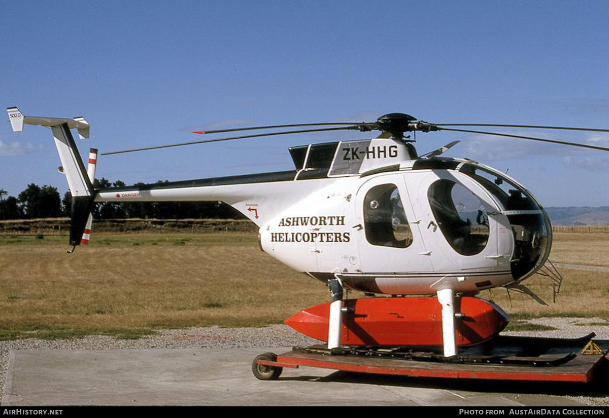 Aircraft Photo of ZK-HHG | Hughes 500D (369D) | Ashworth Helicopters | AirHistory.net #751564