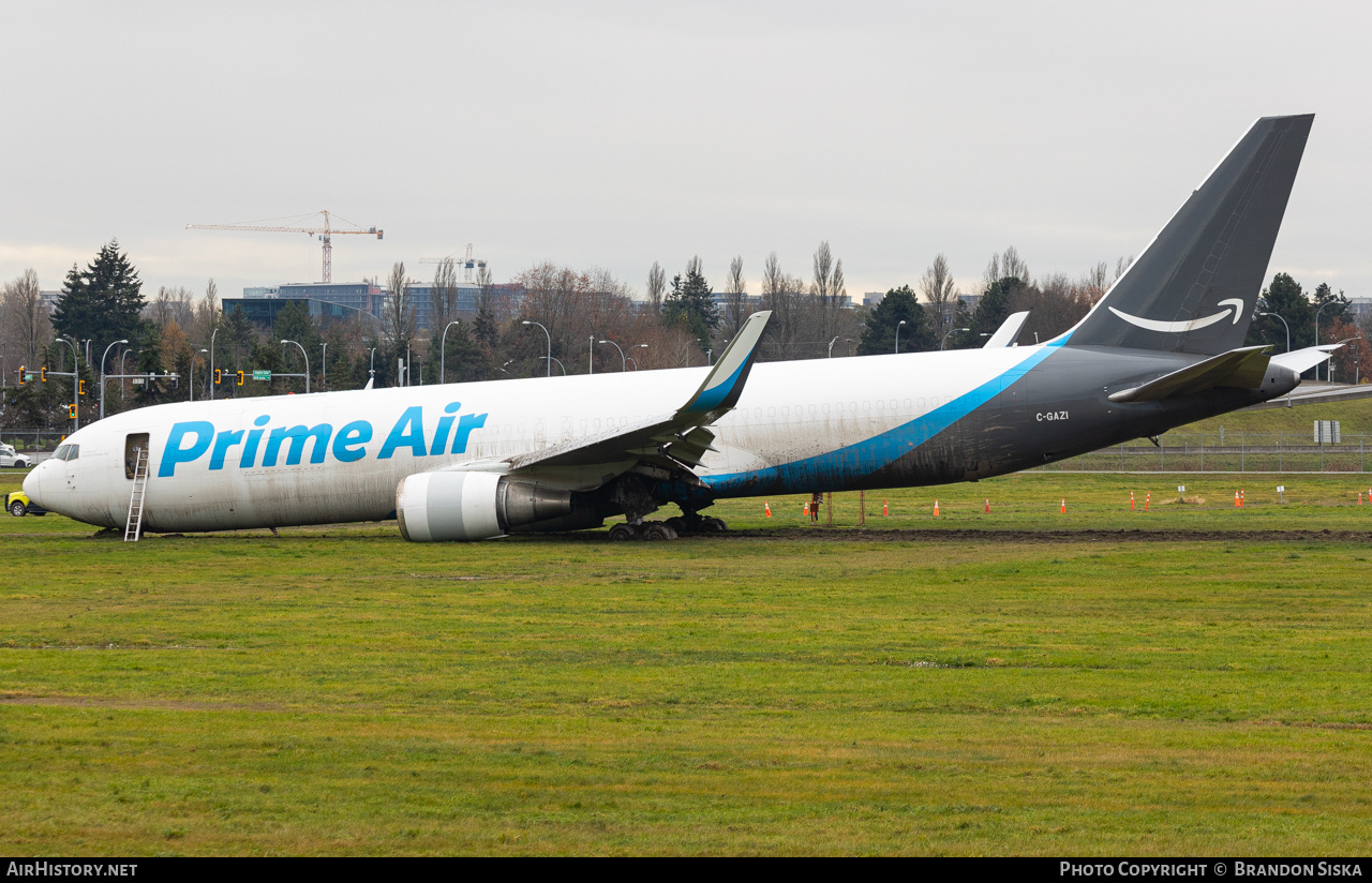 Aircraft Photo of C-GAZI | Boeing 767-338/ER(BDSF) | Prime Air | AirHistory.net #751589