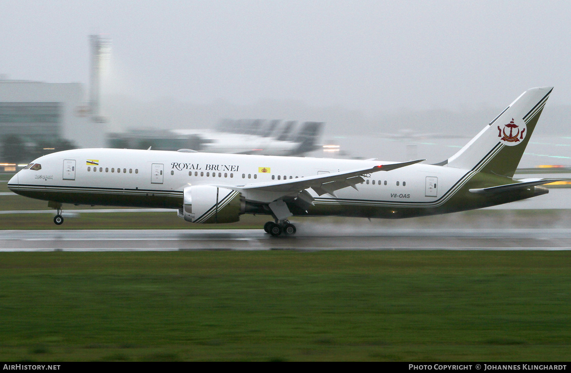 Aircraft Photo of V8-OAS | Boeing 787-8 BBJ | Royal Brunei Airlines | AirHistory.net #751664