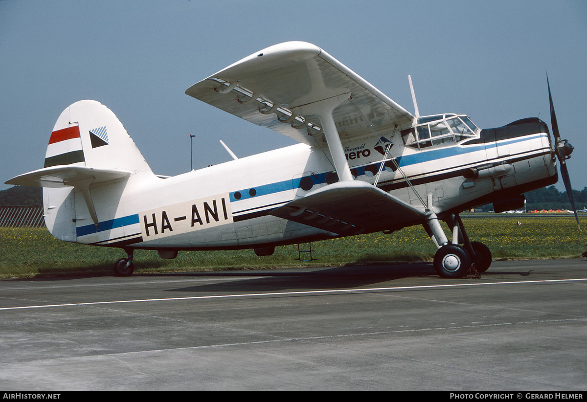 Aircraft Photo of HA-ANI | Antonov An-2P | Thermál Aero | AirHistory.net #751724