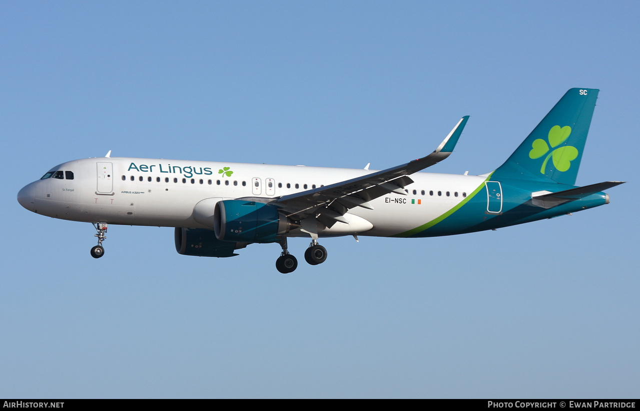 Aircraft Photo of EI-NSC | Airbus A320-251N | Aer Lingus | AirHistory.net #751795