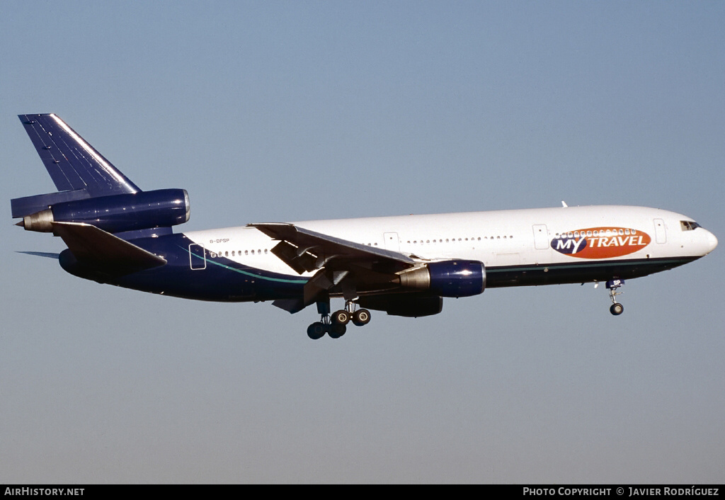 Aircraft Photo of G-DPSP | McDonnell Douglas DC-10-10 | MyTravel Airways | AirHistory.net #751808