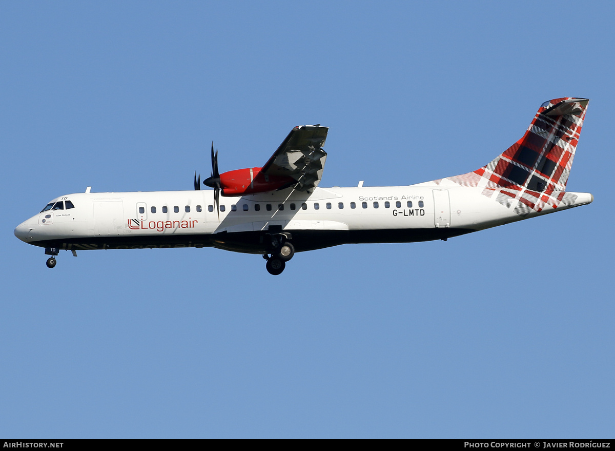 Aircraft Photo of G-LMTD | ATR ATR-72-600 (ATR-72-212A) | Loganair | AirHistory.net #751837