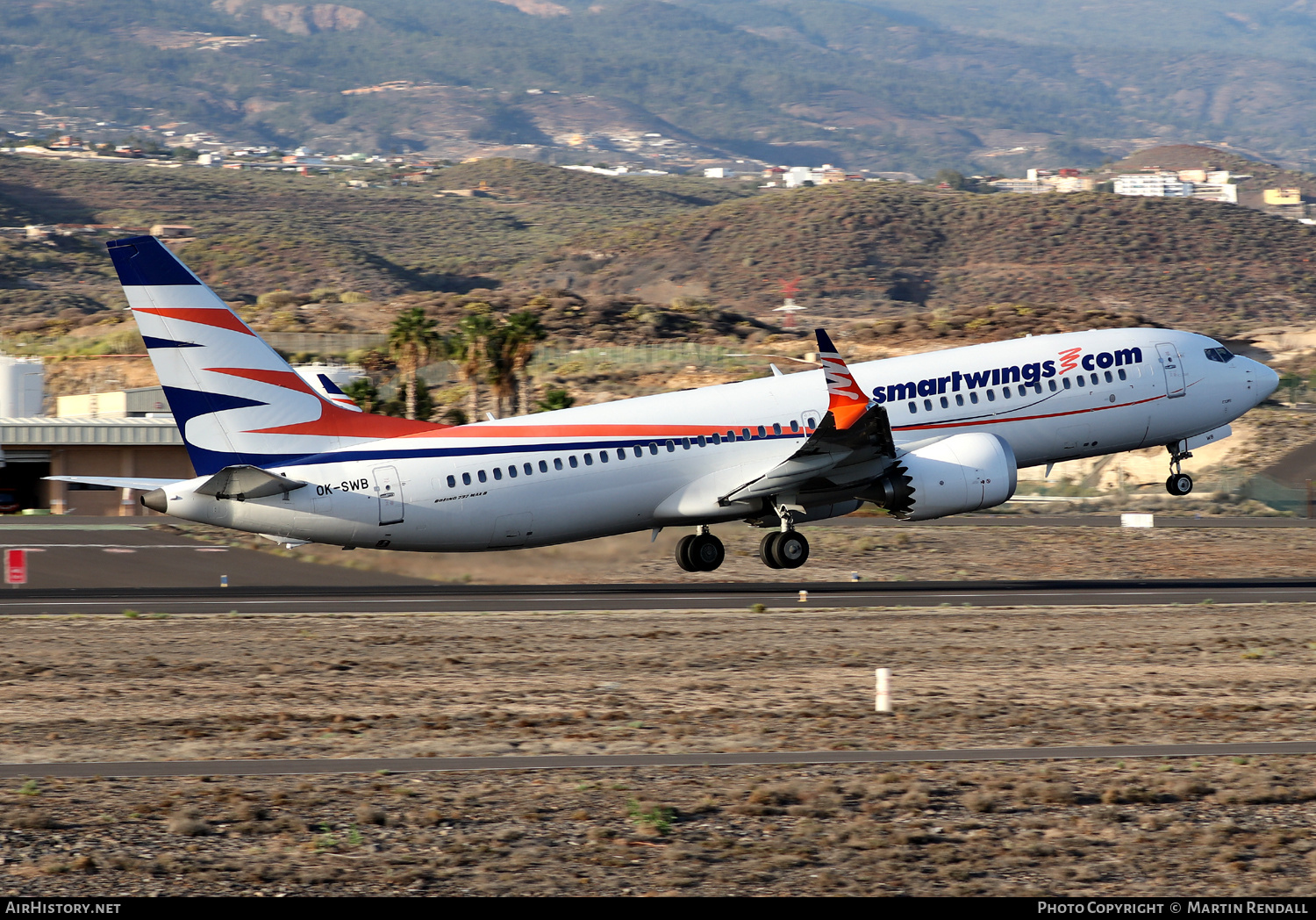 Aircraft Photo of OK-SWB | Boeing 737-8 Max 8 | Smartwings | AirHistory.net #751873