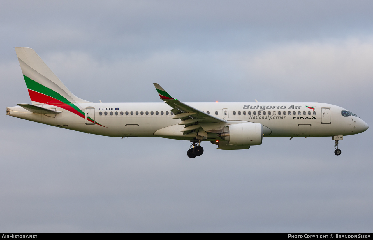 Aircraft Photo of LZ-PAR | Airbus A220-371 (BD-500-1A11) | Bulgaria Air | AirHistory.net #751875