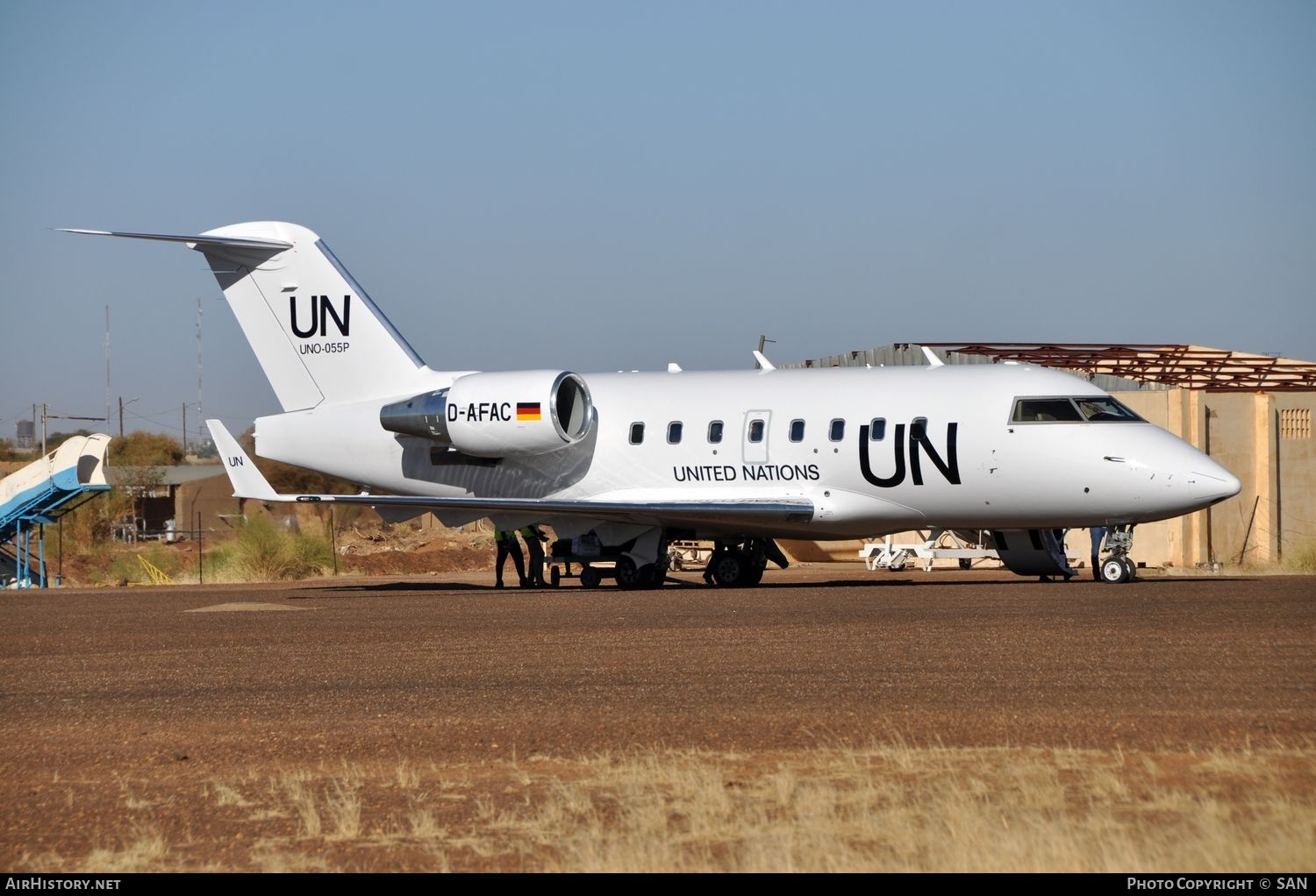 Aircraft Photo of D-AFAC / UNO-055P | Bombardier Challenger 604 (CL-600-2B16) | United Nations | AirHistory.net #751918